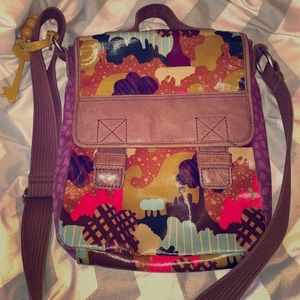 Fossil push clasp satchel